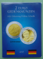 Preview: Deutschland 5 x 2 Euro Gedenkmünzen 2018 Helmut Schmidt (A,D,F,G,J) Münzkarte