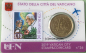 Preview: Vatikan 50 Euro-Cent Münze 2019 Stamp&CoinCard No.26 mit Briefmarke