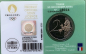 Preview: Frankreich 2 Euro CoinCard 2023 Olympische Spiele Paris 2024 Gedenkmünze Nr. 5 (grün) Faustkampf