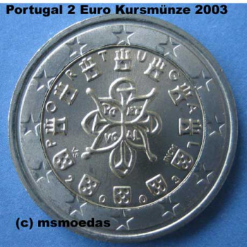 Portugal 2 Euro Kursmünze 2003