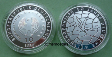 Deutschland 10 Euro Silber Sondermünze 2012 Welthungerhilfe PP