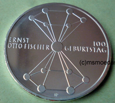 Deutschland 20 Euro Sondermünze 2018 Ernst Otto Fischer (D)