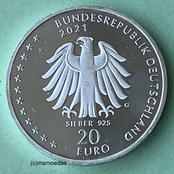 Preview: Deutschland 20 Euro Sondermünze 2021 Sebastian Kneipp (G)