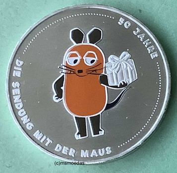 Deutschland 20 Euro Sondermünze 2021 Sendung mit der Maus (A)