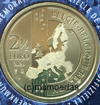 Preview: Belgien 2,50 Euro Sondermünze 2020 Frieden Freiheit Europa