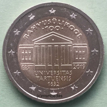 Estland 2 Euro Gedenkmünze 2019 Universität Tartu