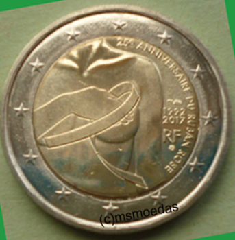Frankreich 2 Euro Gedenkmünze 2017 Brustkrebsforschung