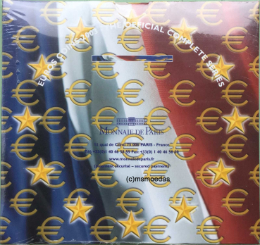 Preview: Frankreich Offizieller Euro Kursmünzensatz 2003 (1 Cent bis 2 Euro) BU