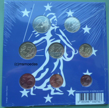 Preview: Frankreich Offizieller Euro Kursmünzensatz 2019 (1 Cent bis 2 Euro) BU