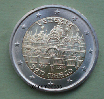 Italien 2 Euro Gedenkmünze 2017 Basilica di San Marco in Venedig