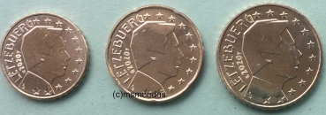 Luxemburg 10+20+50 Euro-Cent Münzen 2021