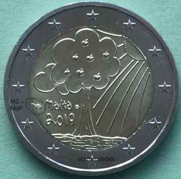 Malta 2 Euro Gedenkmünze 2019 Natur & Umwelt Münzzeichen