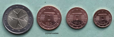 Malta Euro kleiner KMS 2013 (1+2+5 Cent+2 Euro)