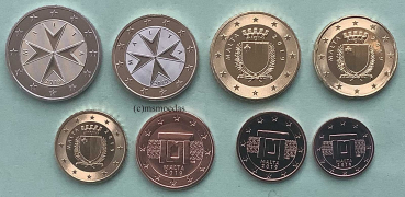 Malta Euro KMS 2019 (1 Cent bis 2 Euro)
