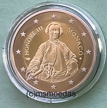 Monaco 2 Euro Gedenkmünze 2020 Fürst Honoré III Proof
