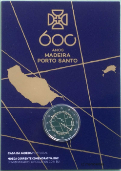 Portugal 2 Euro CoinCard 2019 Madeira und Porto Santo BNC
