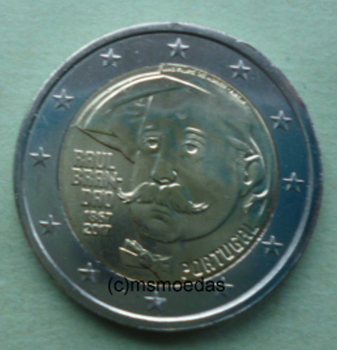 Portugal 2 Euro Gedenkmünze 2017 Raul Brandao