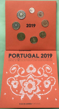 Portugal Offizieller Kursmünzensatz 2019 (1 Cent bis 2 Euro) BNC