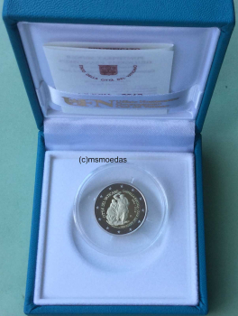 Vatikan 2 Euro Gedenkmünze 2019 Sixtinische Kapelle Etui Proof PP