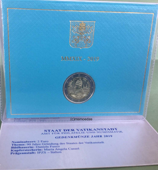 Vatikan 2 Euro Gedenkmünze 2019 Vatikanstadt Blister