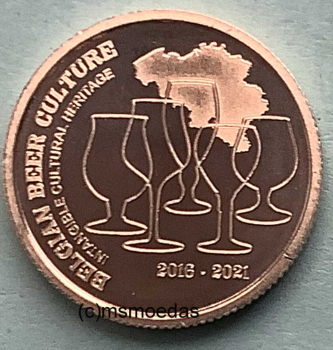 Belgien 2,50 Euro Sondermünze 2021 Bierkultur