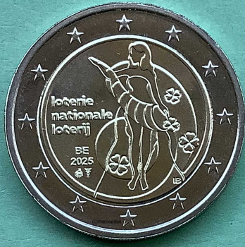 Preview: Belgien 2 Euro CoinCard 2025 Nationallotterie Gedenkmünze (franz.)