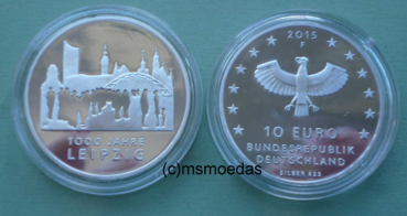 Deutschland 10 Euro Silber Sondermünze 2015 Leipzig PP