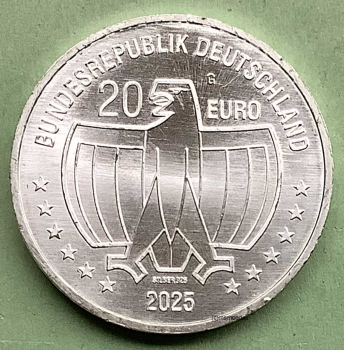 Preview: Deutschland 20 Euro Sondermünze 2025 Jahr der Frau (G)