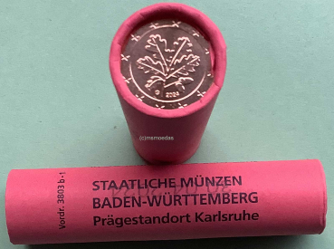 Deutschland 5 Cent Rolle 2024 (G) Karlsruhe