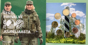 Preview: Estland Offizieller Kursmünzensatz 2022 (1 Cent bis 2 Euro)