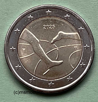 Finnland 2 Euro Gedenkmünze 2025 Leichtathletik