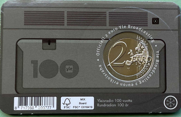 Finnland 2 Euro CoinCard 2026 Rundfunk Yleisradio Gedenkmünze EN