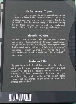 Finnland 2 Euro 2026 Rundfunk Yleisradio Gedenkmünze Proof Etui