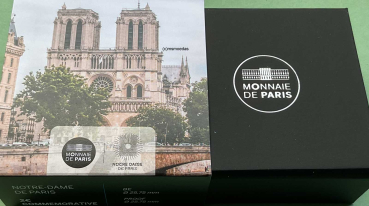 Preview: Frankreich 2 Euro Gedenkmünze 2025 Notre Dame Proof Etui