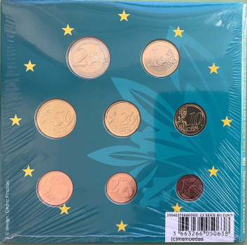 Preview: Frankreich Offizieller Euro Kursmünzensatz 2023 (1 Cent bis 2 Euro) BU
