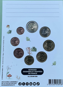 Preview: Frankreich Offizieller Euro Kursmünzensatz 2026 (1 Cent bis 2 Euro) Baby