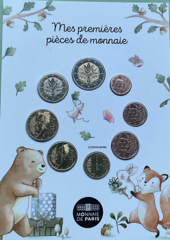 Frankreich Offizieller Euro Kursmünzensatz 2026 (1 Cent bis 2 Euro) Baby