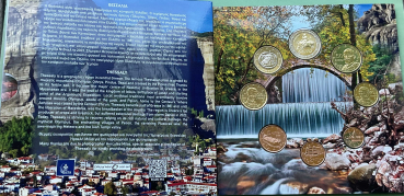 Preview: Griechenland Offizieller Kursmünzensatz 2025 (1 Cent bis 2 Euro Stier) Thessaly BU