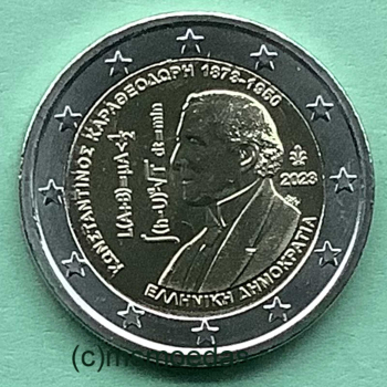 Preview: Griechenland 2 Euro Rolle Gedenkmünzen 2023 Caratheodory