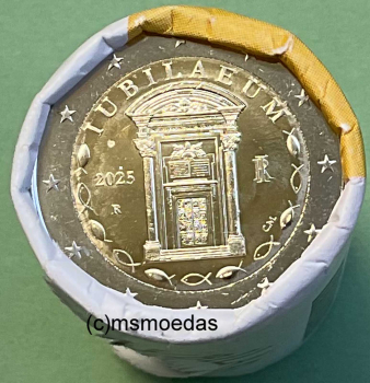 Preview: Italien 2 Euro Rolle Gedenkmünzen 2025 Jubiläum IPZS