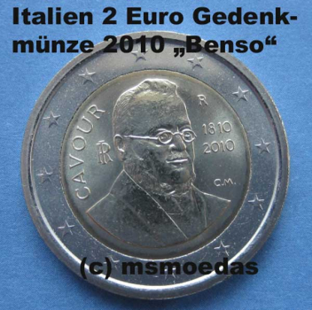 Preview: Italien 2 Euro Rolle Gedenkmünzen 2010 Benso