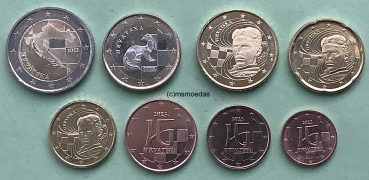 Kroatien Euro KMS 2025 (1 Cent bis 2 Euro)