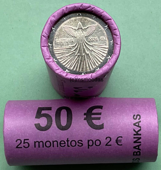 Litauen 2 Euro Rolle Gedenkmünzen 2026 Energieunabhängigkeit