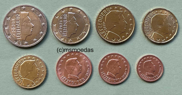Luxemburg Euro KMS 2025 (1 Cent bis 2 Euro)