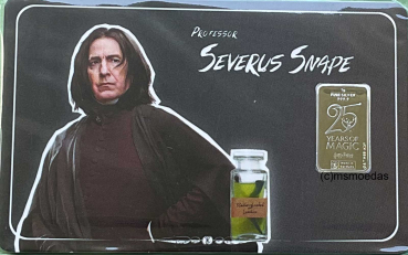 Niederlande 2026 Harry Potter 1 Gramm Silberbarren in Münzkarte Severus Snape