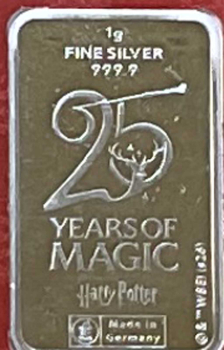 Preview: Niederlande 2026 Harry Potter 1 Gramm Silberbarren in Münzkarte Severus Snape