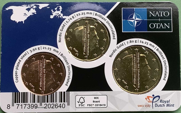 Preview: Niederlande 75 Cent CoinCard 2024 NATO