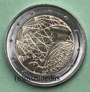 Oesterreich 2 Euro Gedenkmünze 2022 Erasmus-Programm