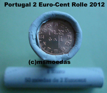 Portugal 2 Cent Rolle 2012