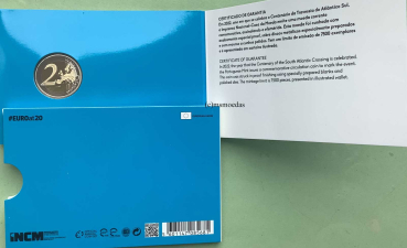 Preview: Portugal 2 Euro CoinCard 2022 Erstüberquerung Südatlantik Gedenkmünze Proof